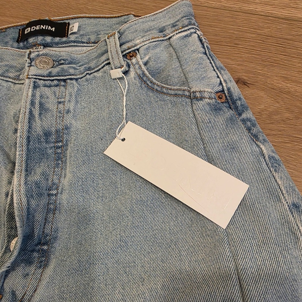 EB Denim Light Blue Straight Leg Jeans - Picture 5 of 15